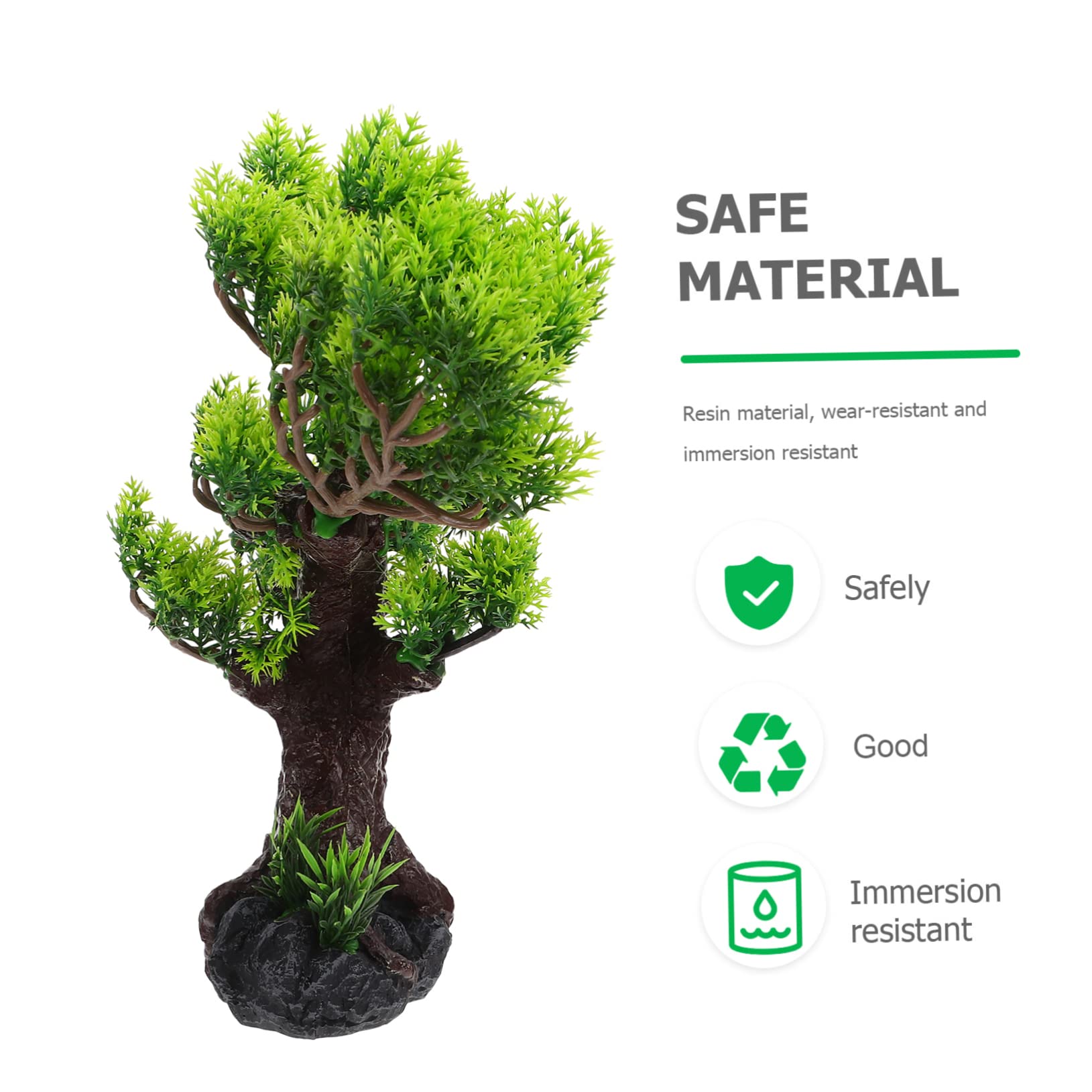 Housoutil Árbol De Acuario De Resina Artificial Decoración De Paisaje para Peceras Adorno De Jardinería Acuática Accesorios para Acuarios Succión para Fijación Segura