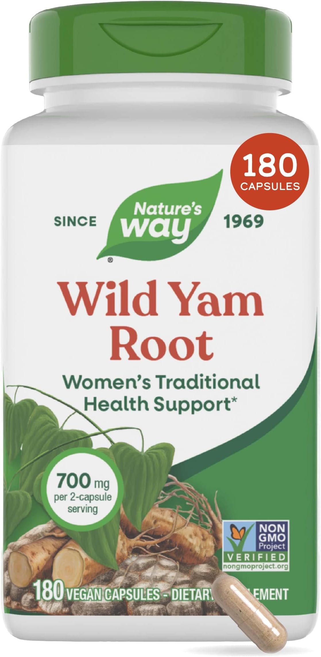 Wild Yam Root -- 425 mg - 180 Vcaps