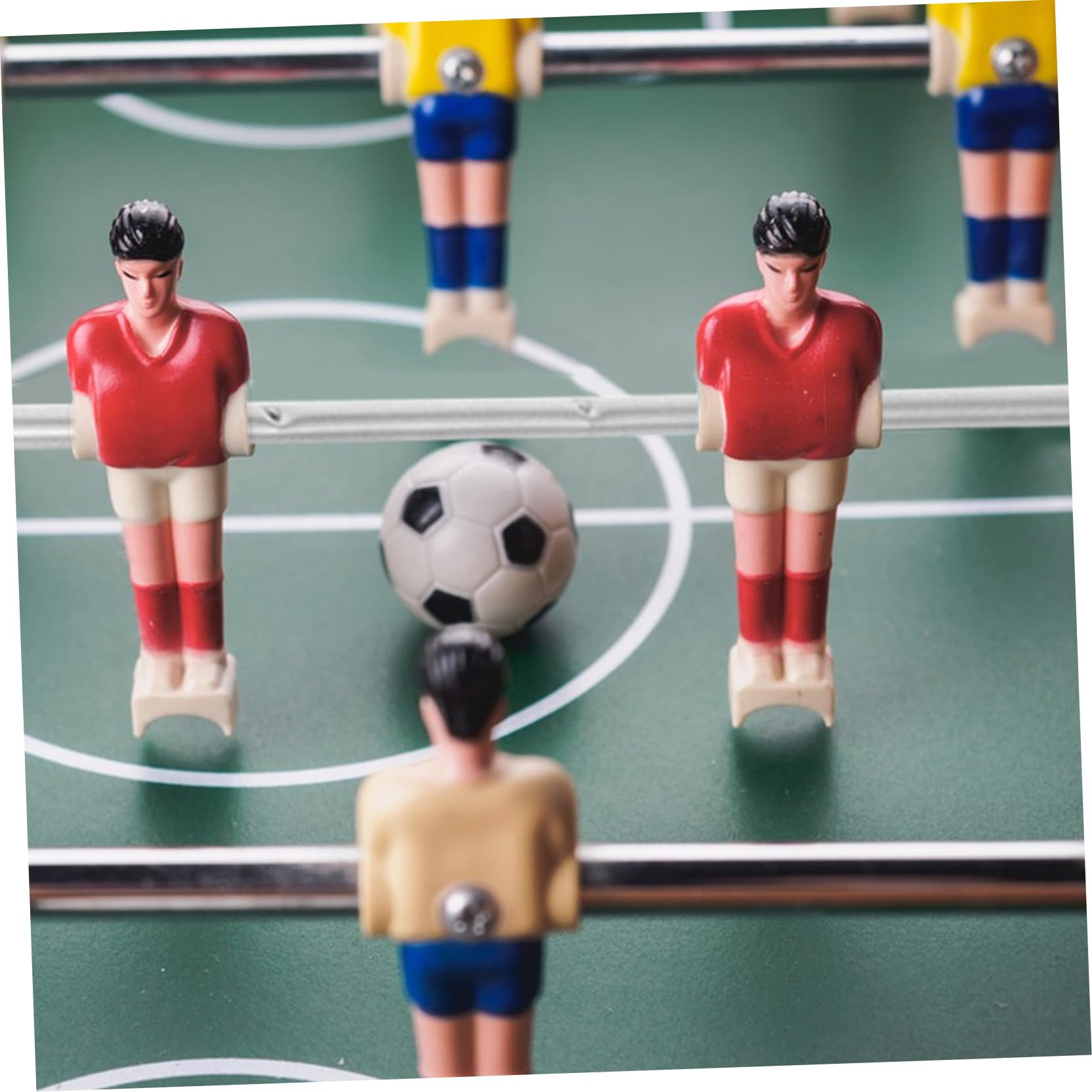 2 pezzi Aste in Metallo per Calcio Balilla Tavolo Manici Resistenti da Ricambio per Biliardino Casalingo e Professionale