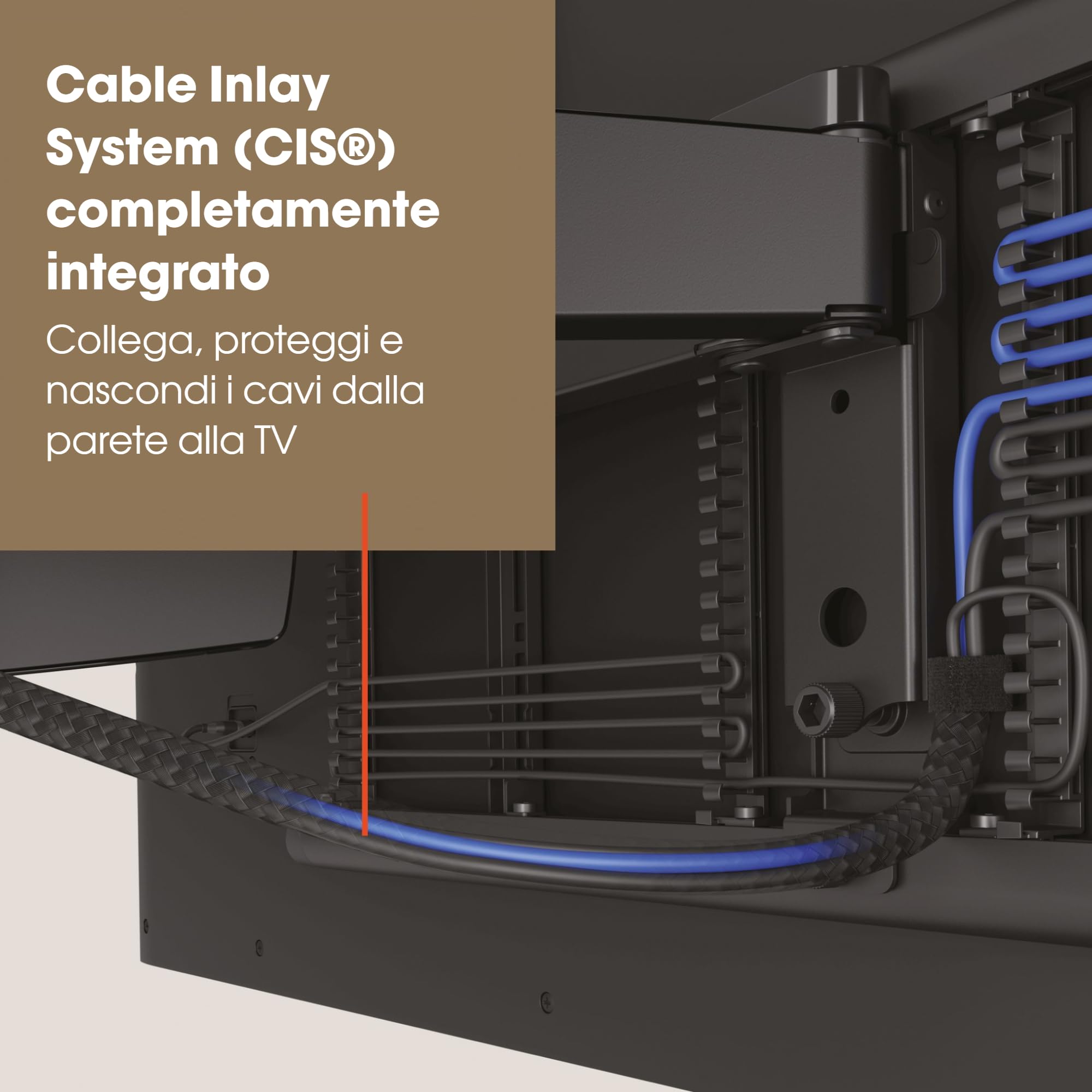 Vogel's Signature TVM 7675 - Supporto a parete motorizzato elettrico telecomandato, Da TV 40 a 77 pollici, Orientabile fino a 120°, max 35 kg, VESA 200 x 100 fino a 600 x 400 | Il nostro più intelligente: completamente automatico, rotazione 120°, 35 kg, V