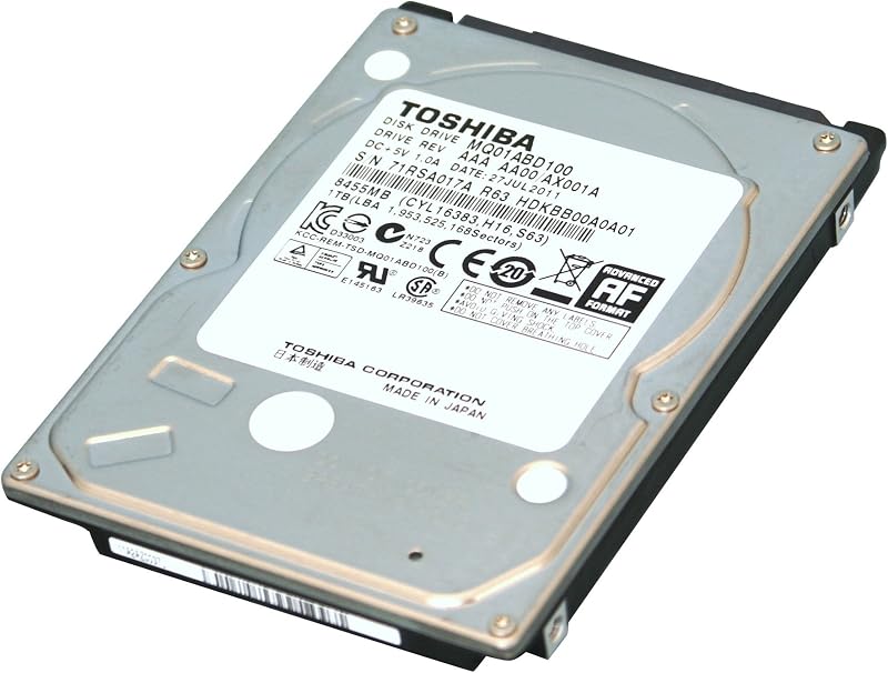 Toshiba MQ01ABD 1 TB 2.5 Internal Hard Drive MQ01ABD100 SATA 5400RPM 1 Year Warranty (Renewed)