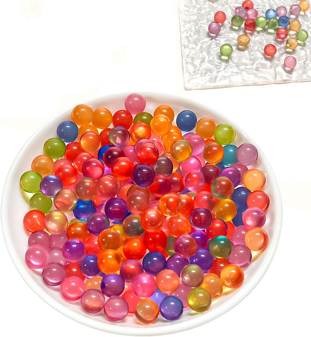 8mm Acrylic Crystal Clear Vase Fillers(550 pcs) - Transparent Decorative Gems for Floral Arrangements, Centerpieces & Home Decor (Colorful)