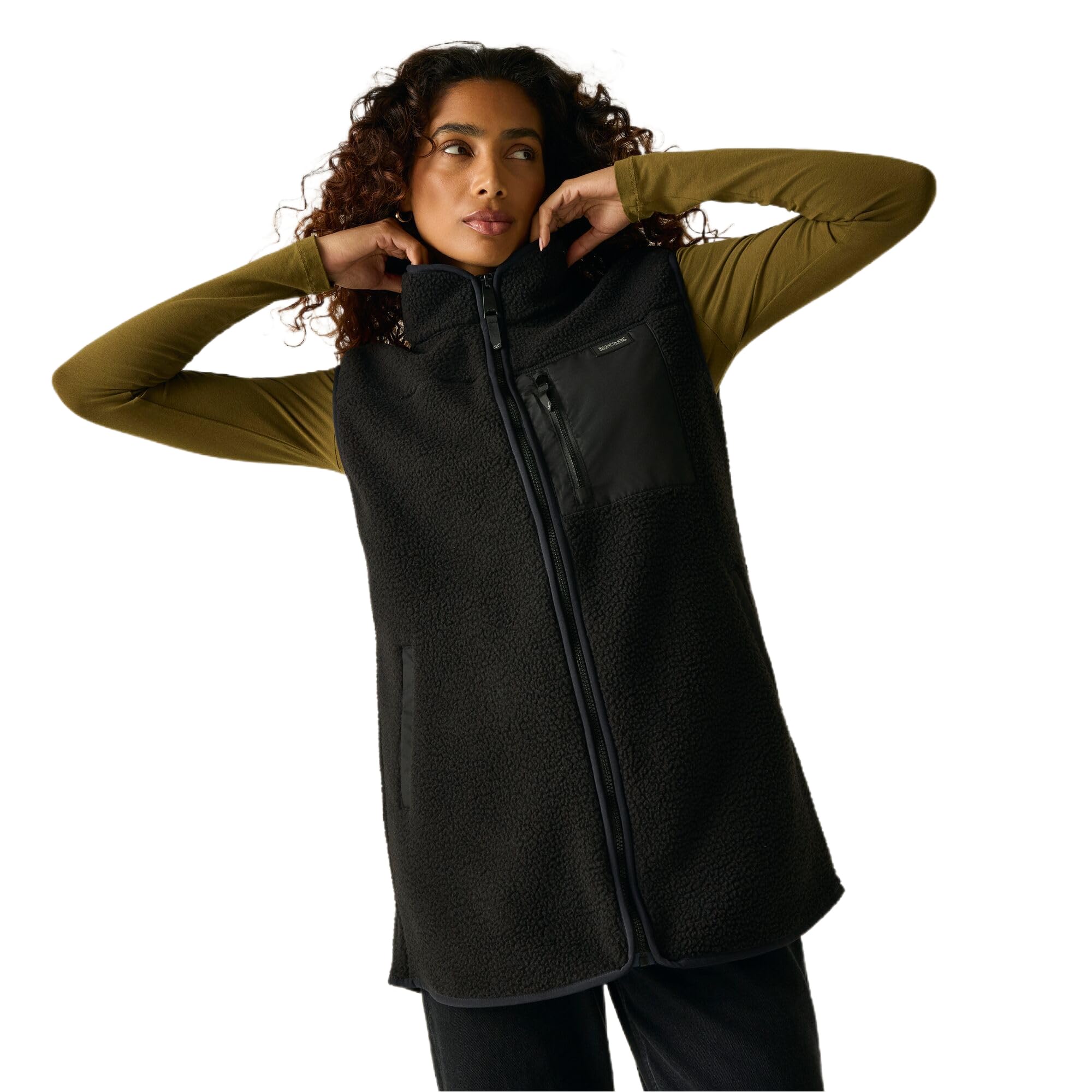 Regatta Women's Black Frankie Borg Longline Bodywarmer