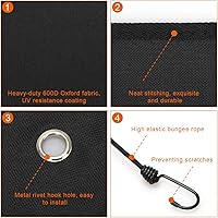 Vista 3 de Coitak Cubierta de aire acondicionado para unidades exteriores, protector de aire acondicionado de invierno, cubierta superior de aire acondicionado