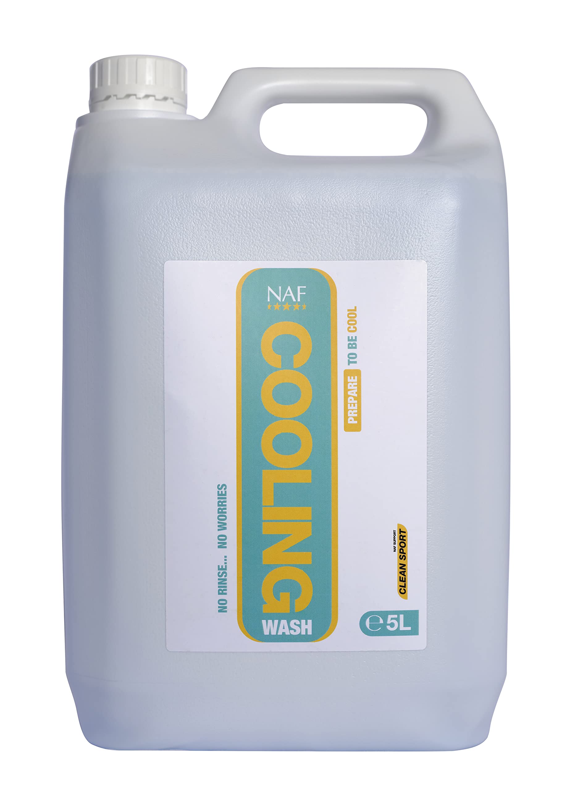 NAF Cooling Wash 5L – No-Rinse Post-Exercise Wash for Horses – Soothes, Cools & Refreshes Tired Muscles – With Natural Peppermint & Menthol – Ideal After Training or Competition