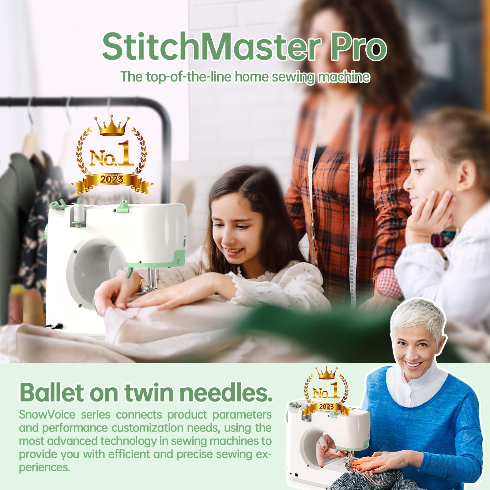 StitchMaster Pro?Ballet on twin needles.Sewing machine?sewing machine