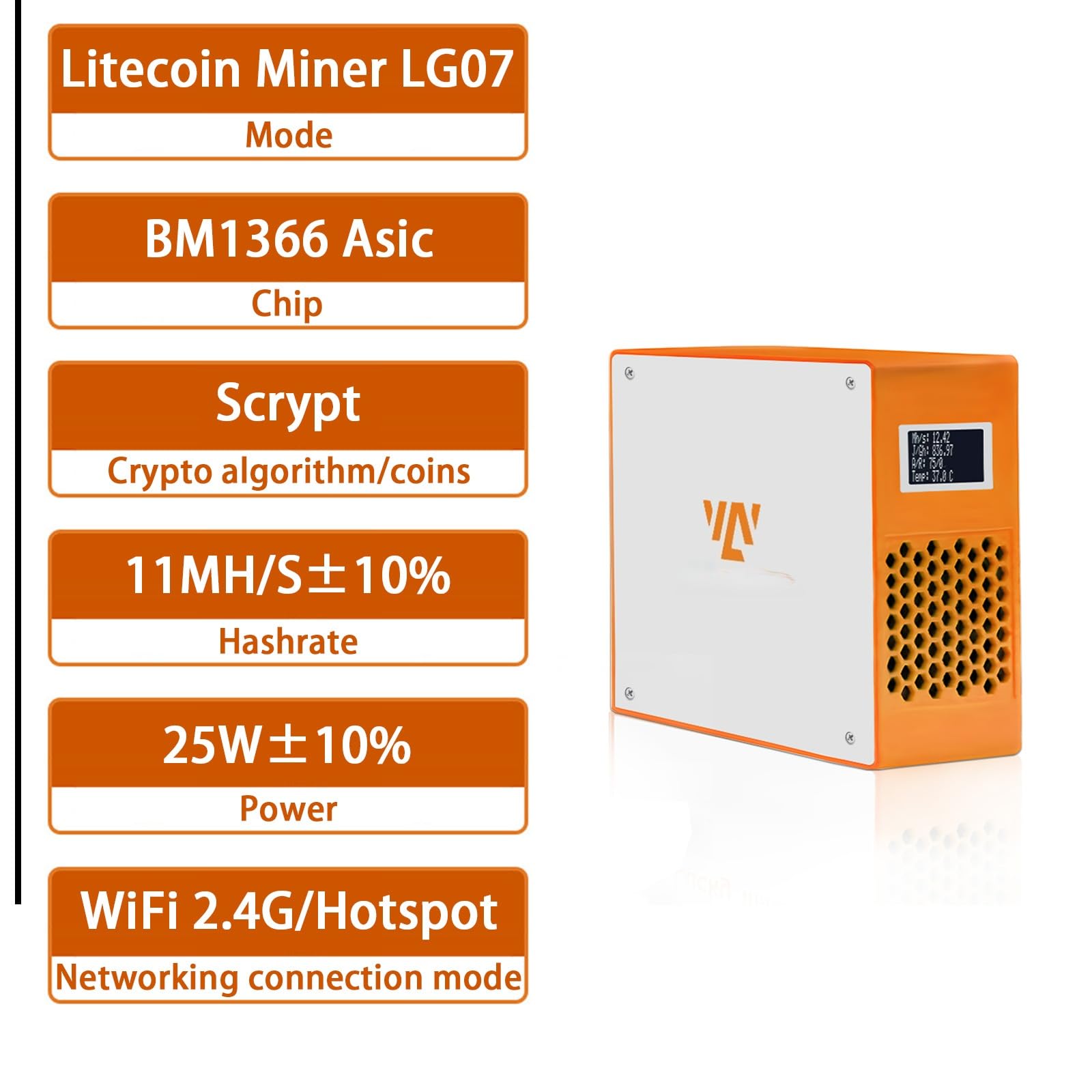 Amazon.com: Litecoin Miner 10MH/s-12MH/s Hashrate Doge Miner Asic