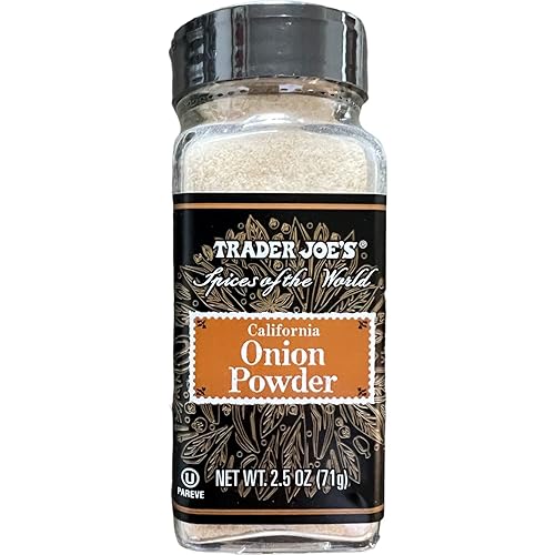 Trader Joe's California Cebolla en polvo, 2.5 onzas (paquete de 1)