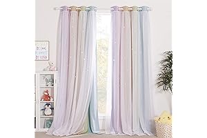 NICETOWN Rainbow Star Curtains: A Symphony of Colors for Every Girl's Dream
