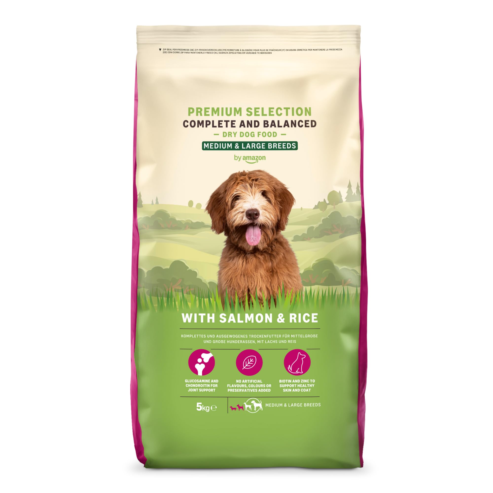 by Amazon Complete Croquettes complètes pour chiens adultes, riche en poulet et riz, 1 x 5 kg (Anciennement une marque Lifelong, même produit)