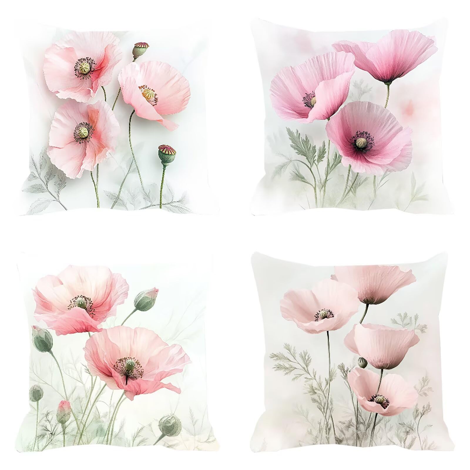 Taie oreiller canapé décoration velours rose 60x60 haut de gamme