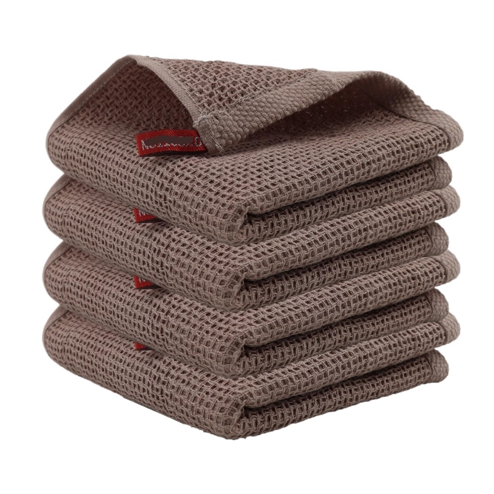 WZPTLKIBAD 4Pcs Kitchen Towels 34x34cm, Absorbent Thickened Dishcloths