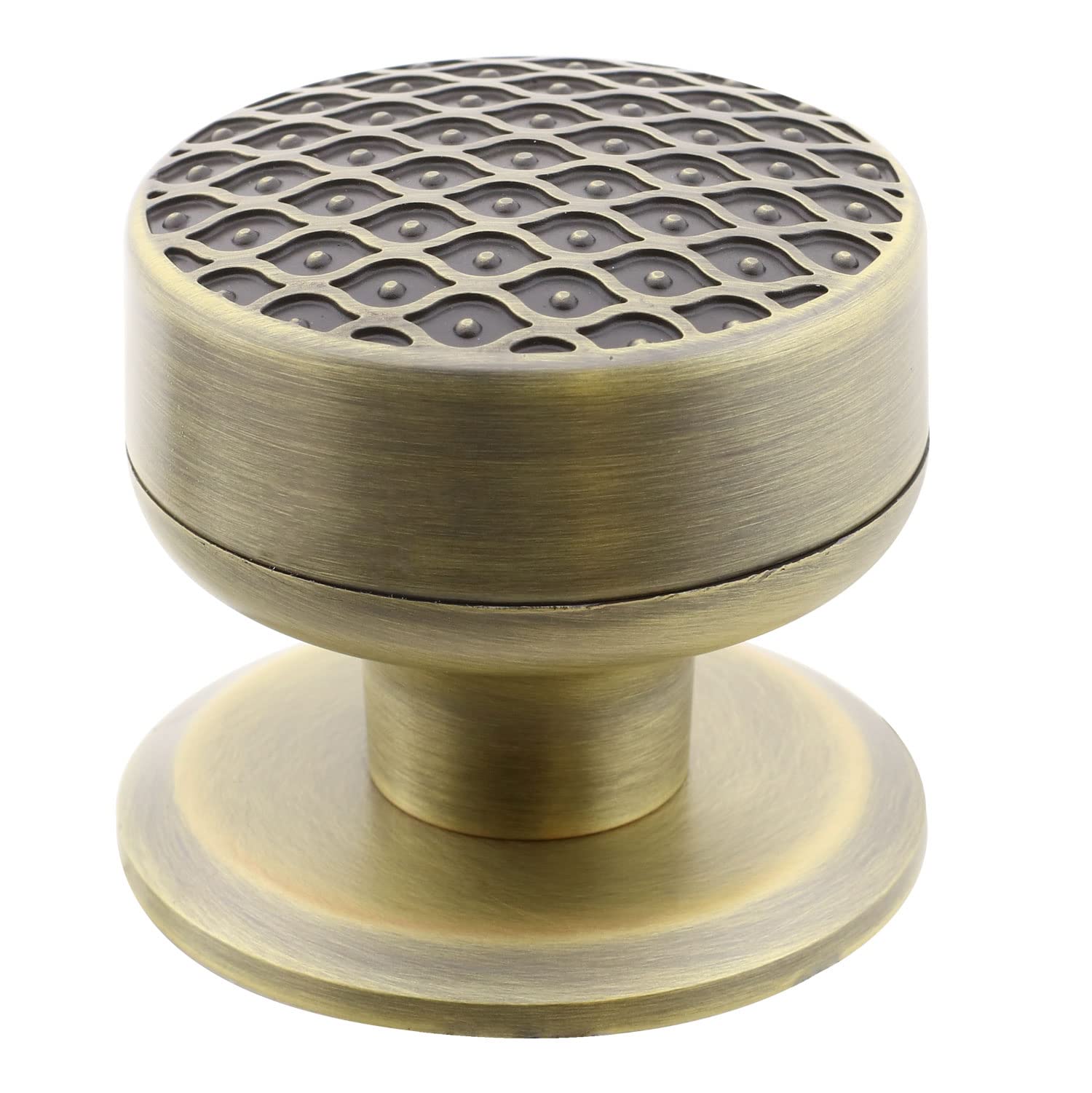 Badem10 Kestila Antik Sarı Kapı Tokmağı Topuzu Kolu Metal Tokmak