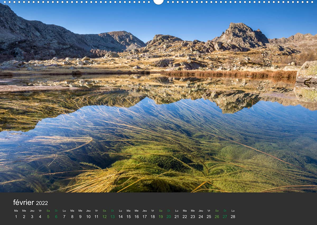 Lacs de montagne. Miroir des cimes (Premium, hochwertiger DIN A2 Wandkalender 2022, Kunstdruck in Hochglanz): Découvrez chaque mois, des photographies ... mensuel (Calendrier mensuel, 14 Pages )