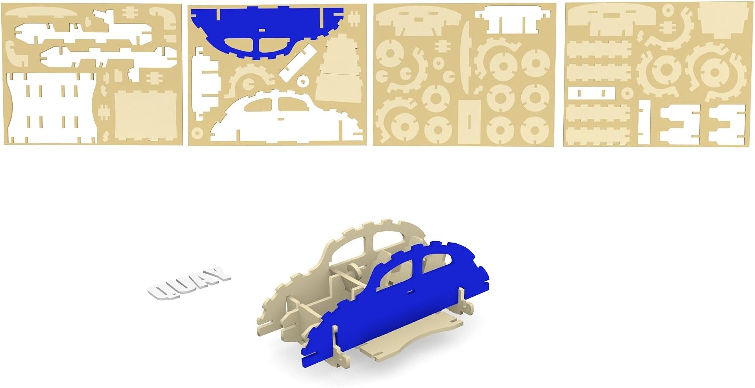 Quay VW Beetle Woodcraft Construction Kit