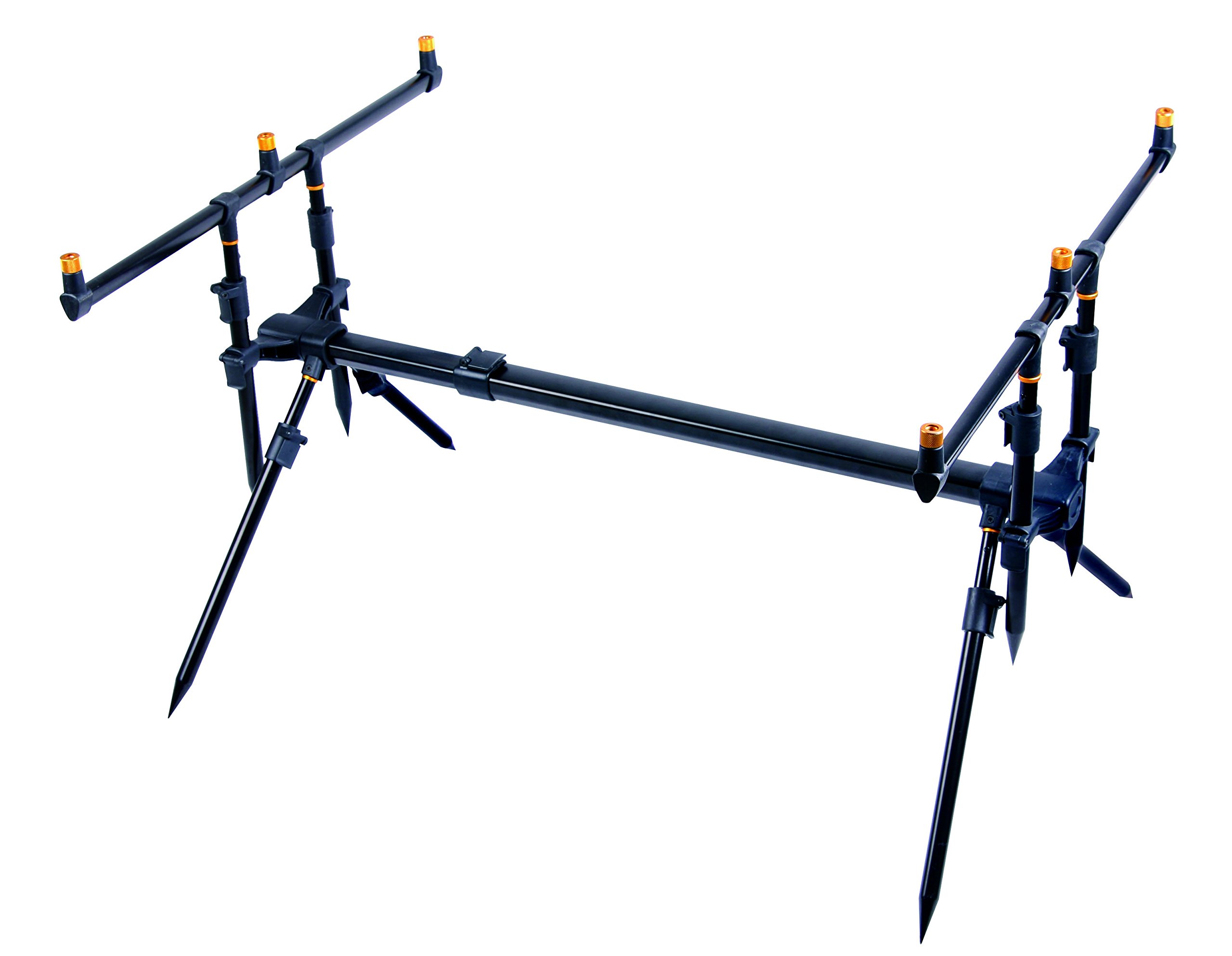 ROD POD Rutenauflage auf 120cm teleskopierbar für 3 Ruten und Transporttasche
