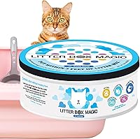 LitterBoxMagic Cat Litter Deodorizer Jar - Fresh Scent 16oz Odor Absorber Gel for Litter Box, Long-Lasting Pet Air Freshener Eliminator