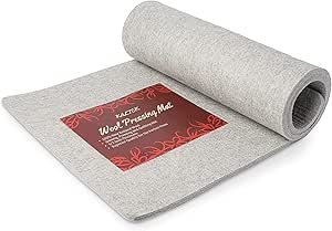 Wool Pressing Mat for Quilting - 18x36 inch Wool Ironing Mat for Sewing