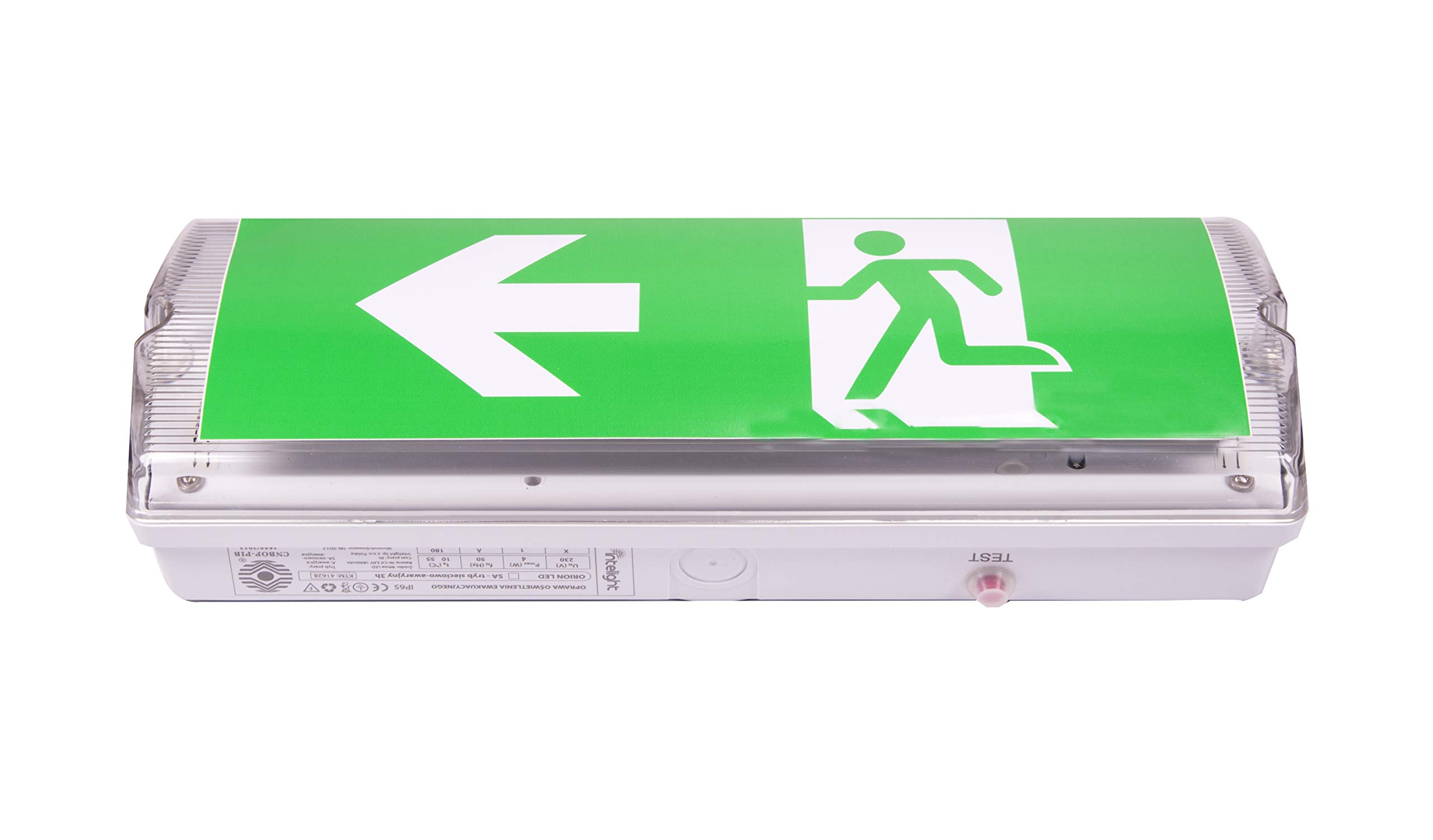 Eclairages de Sécurité à Led, Classe de Protection : IP 65, Panneau d'indication de Sortie / de Secours, Lumineux