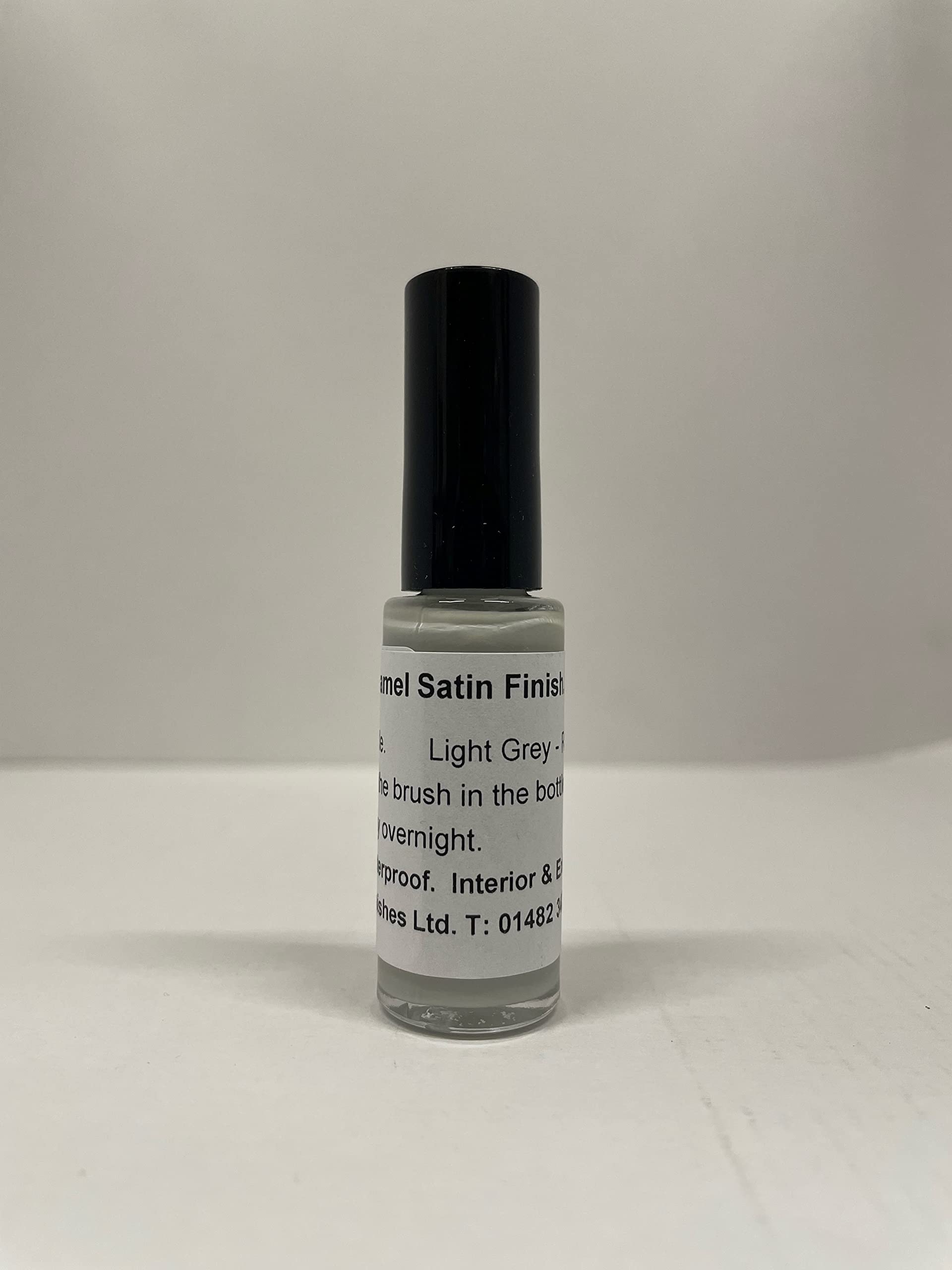 1 x 10ml Satin Light Grey - RAL 7038 Heat Resistant Touch Up Paint. Repair Scratches on Door, Furniture, Cooker, Freezer, Refrigerator, Fridge, Washing Machine, Microwave, Tumble Drier etc.