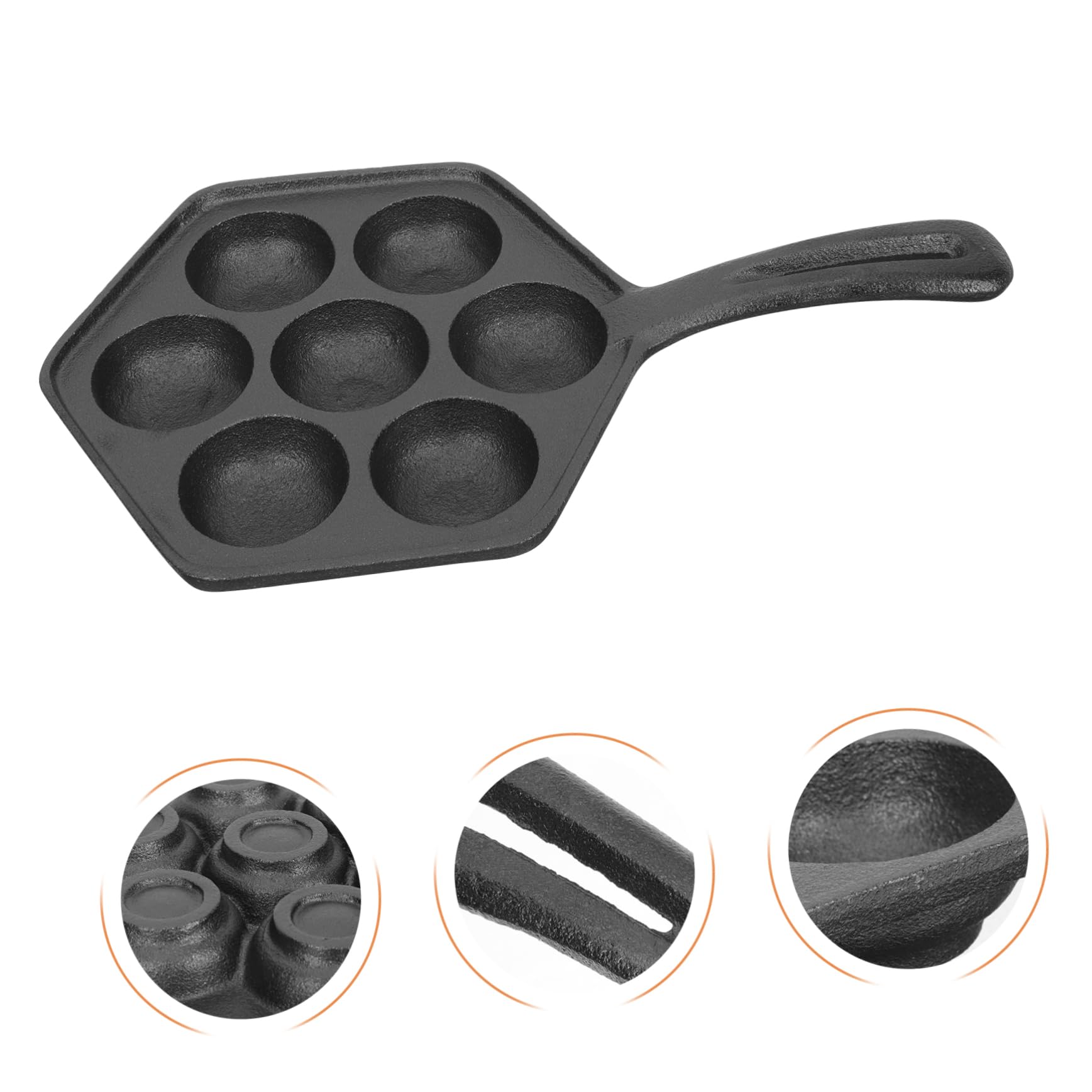 MAGICLULU Antihaft-backblech für Oktopusbällchen-form Küchenbackblech Takoyaki-form Backzubehör Unbeschichtetes Backblech für Oktopusbällchen