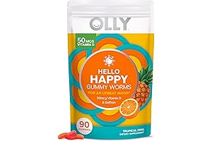 OLLY Hello Happy Gummy Worms Supplement