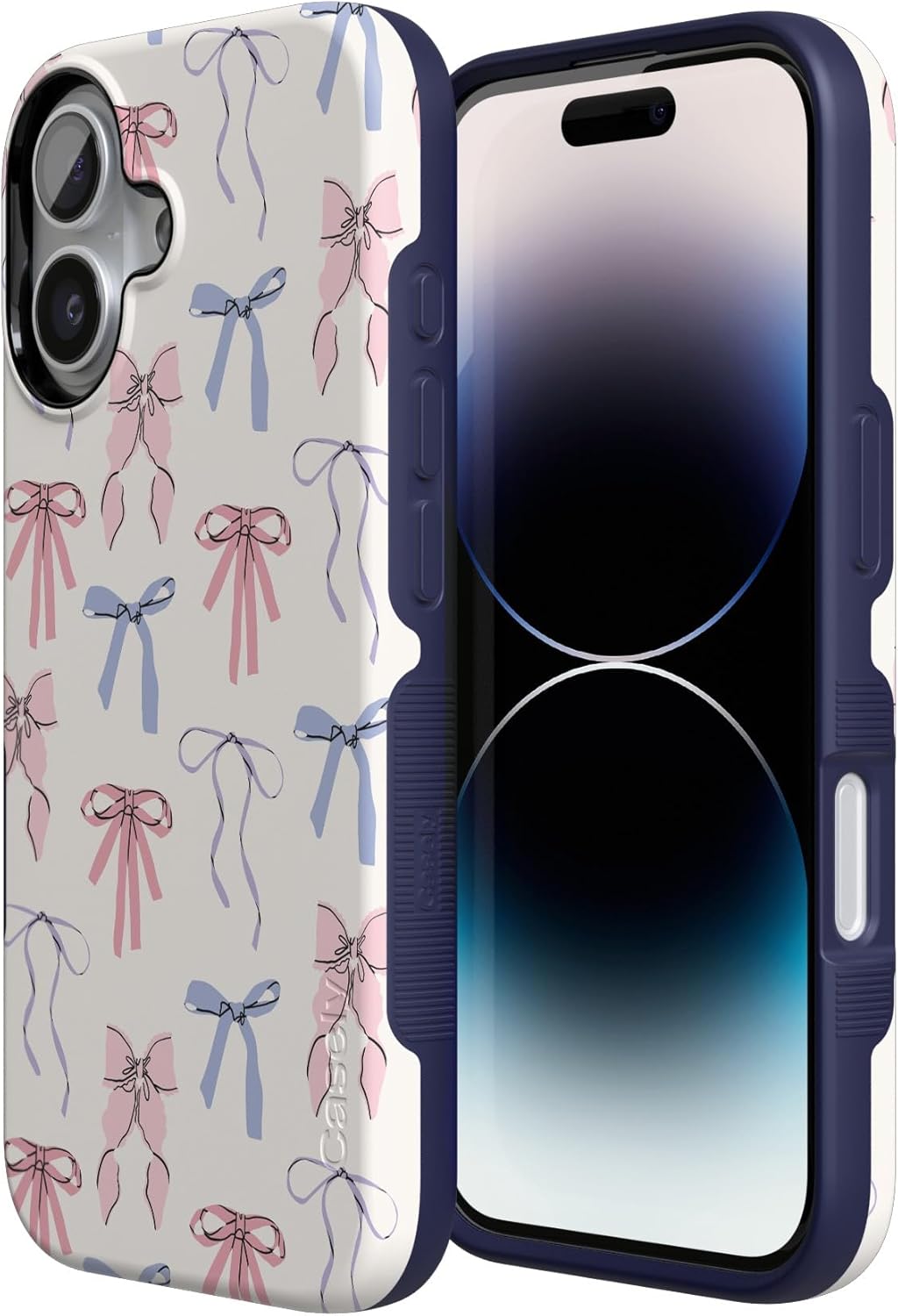 Casely iPhone 17 Case | Coquette Girlie | Pastel Bows | Bold Protective Design | Compatible with MagSafe - Image 2