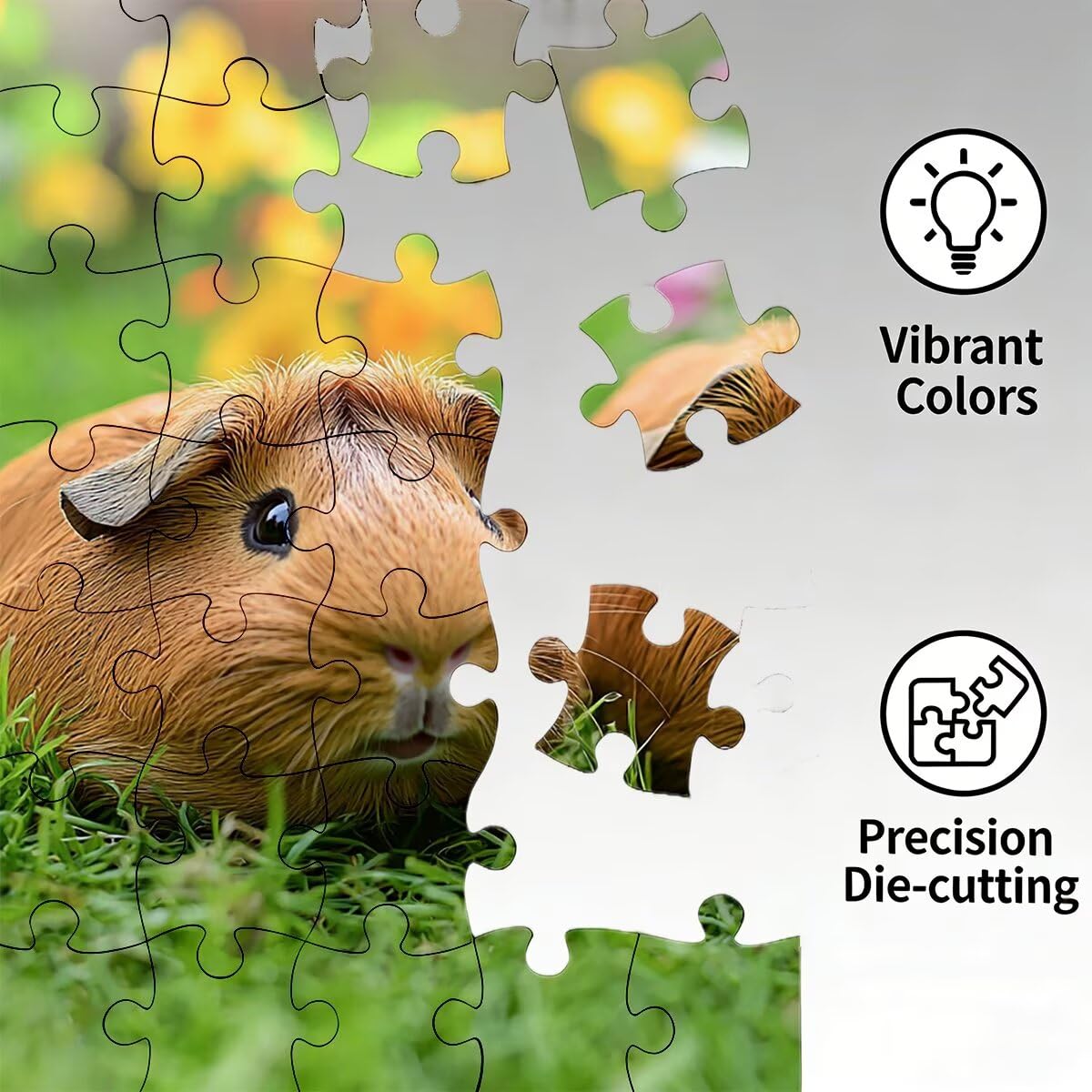 Puzzle 3000 elementów zwierząt, puzzle kwiatowe dla dorosłych, klasyczne puzzle gry edukacyjne do aktywności rodzinnej, najwyższej jakości drewniane puzzle z pudełkiem na prezent dla mężczyzn i kobiet