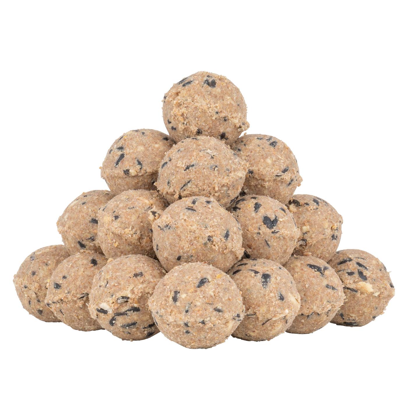 VOSS.garden 100 Stück Premium Meisenknödel, 10kg ohne Netz, Vogelfutter Futterknödel Knödel Wildvogelfutter Ganzjahresknödel Fettfutter, Wildvögel Meisen Rotkehlchen Gartenvögel
