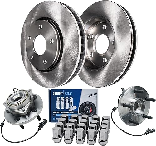 Miniatura 25 de Detroit Axle - Kit de freno para Mazda 3 06-13 2009 2010 2012-2013 Mazda 3 Sport, rotores de freno de disco pastillas de freno de cerámica 2006 2007