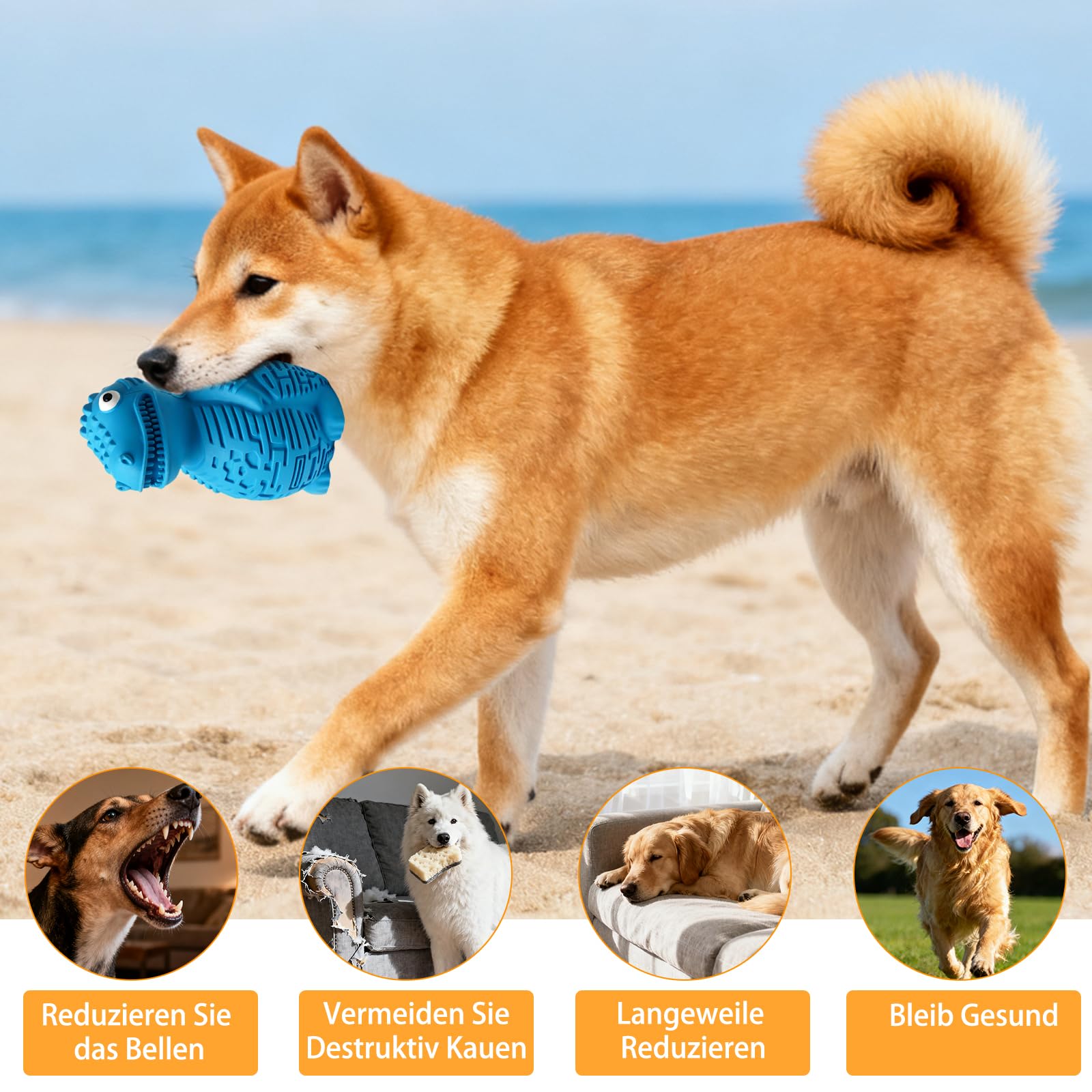 Hondenspeelgoed - Bijt Speelgoed Voor De Hond Dino Ei Blauw Kauwspeelgoed Hond Bijtspeelgoed Bone Hond Speelgoed Hond Hondenspeelgoed - Bijt Speelgoed Voor De Hond Dino Ei Blauw Kauwspeelgoed Hond Bijtspeelgoed Bone Hond Speelgoed Hond