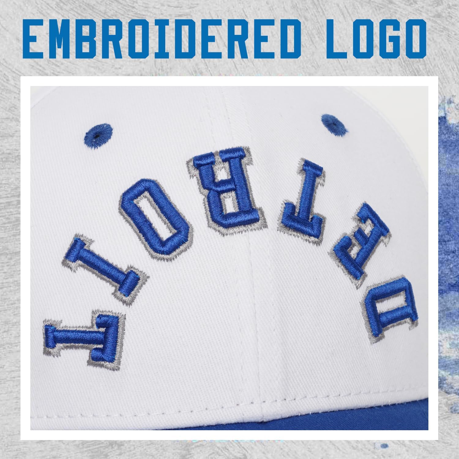 Vintage 3D Embroidered Upside Down Baseball Cap Adjustable Trucker Hat for Men Women - Image 4