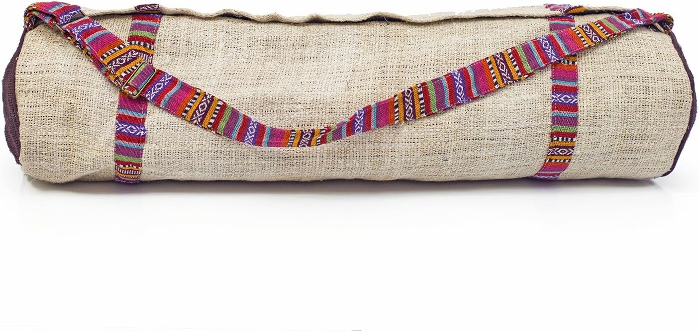 Fairtrade Handicrafts Hemp Yoga Mat Bag Sports & Outdoors