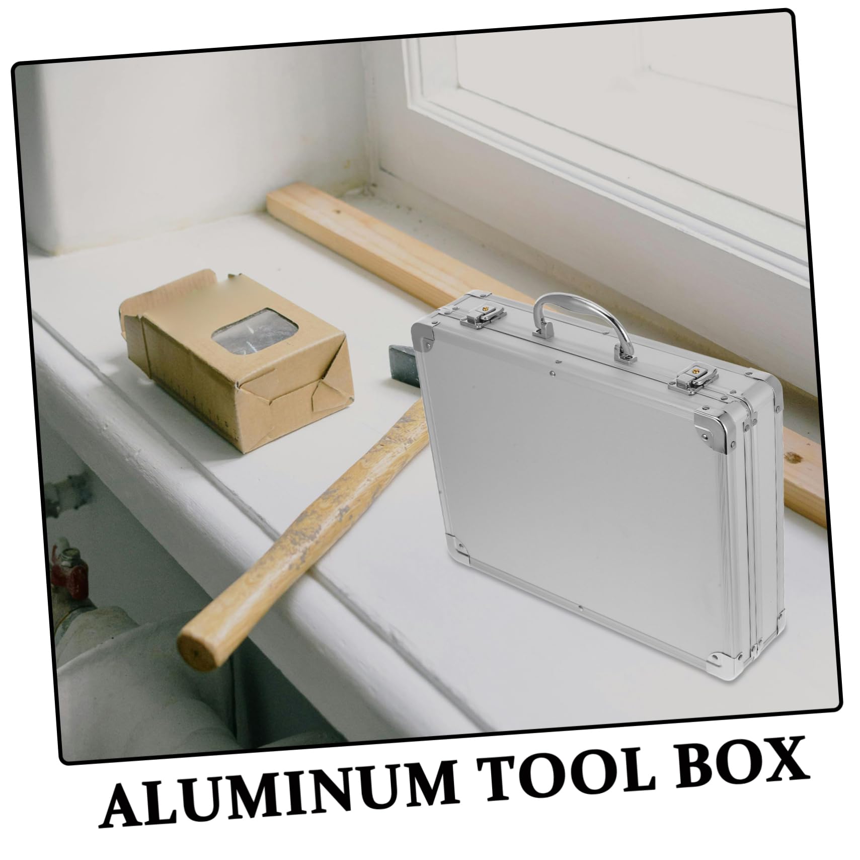 SEWACC Maletín Para Herramientas De Gran Capacidad Asa Caja De Aleación De Aluminio Para Almacenamiento Práctico y Duradero