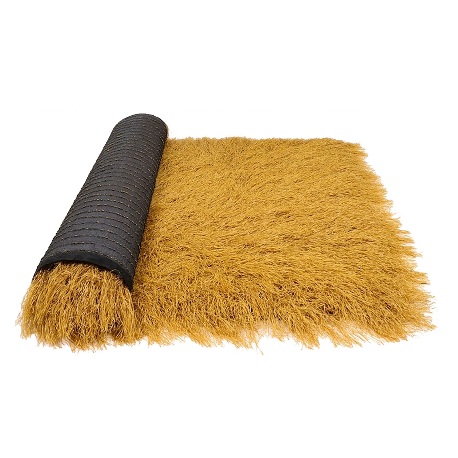 HAZEK Thatch Tiki Bar Hut,Artificial Straw Roof,Synthetic Thatch Roof,Artificial Mexican Straw Roll,Suitable For Small Houses,Terraces,Seaside Pavilions,Hawaiian Parties (3.2x65.6ft(1x20m))