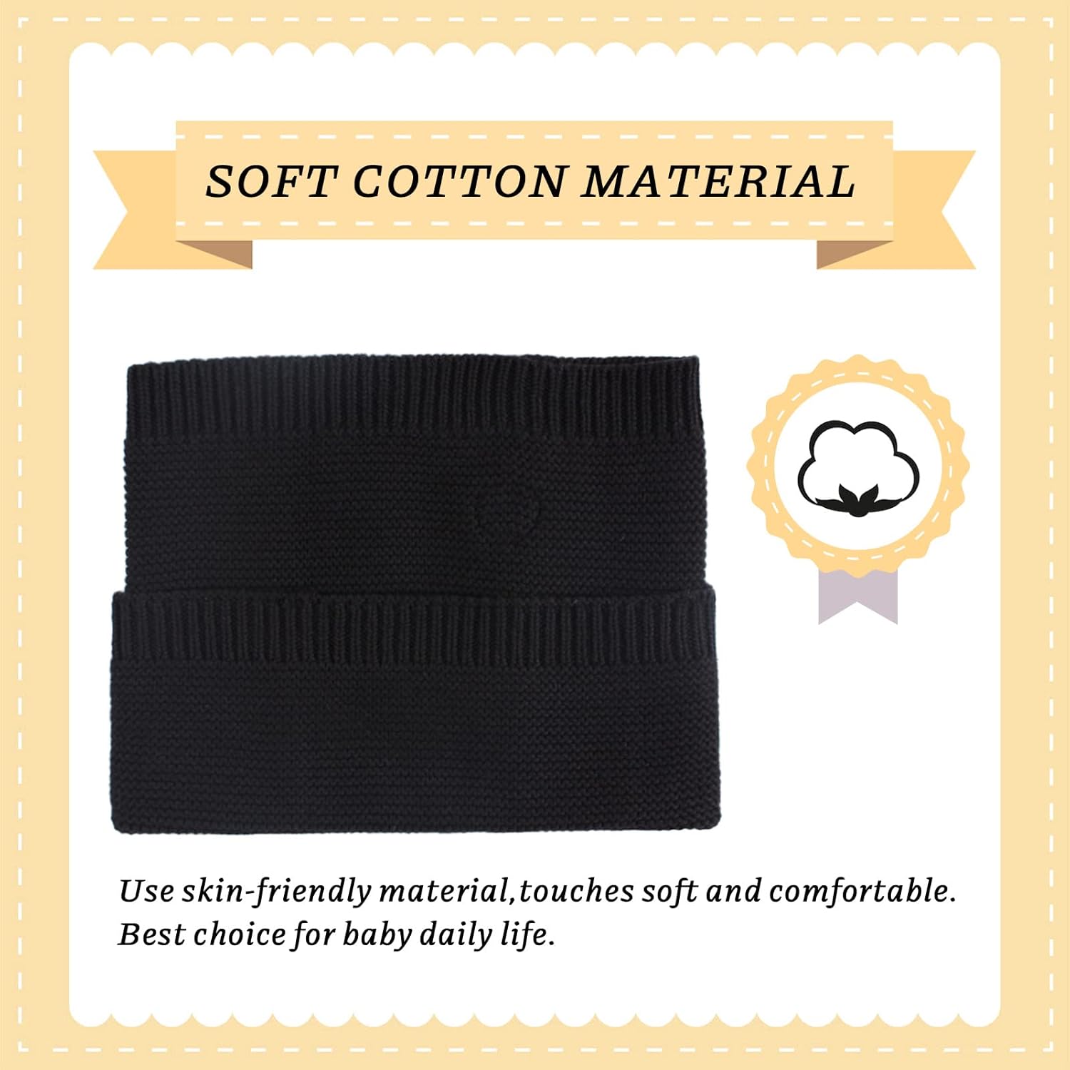 Winter Baby Boys Scarf Cotton Girls Neck Warmer Autumn Warm Knitted Scarves for Toddler Kids - Image 4