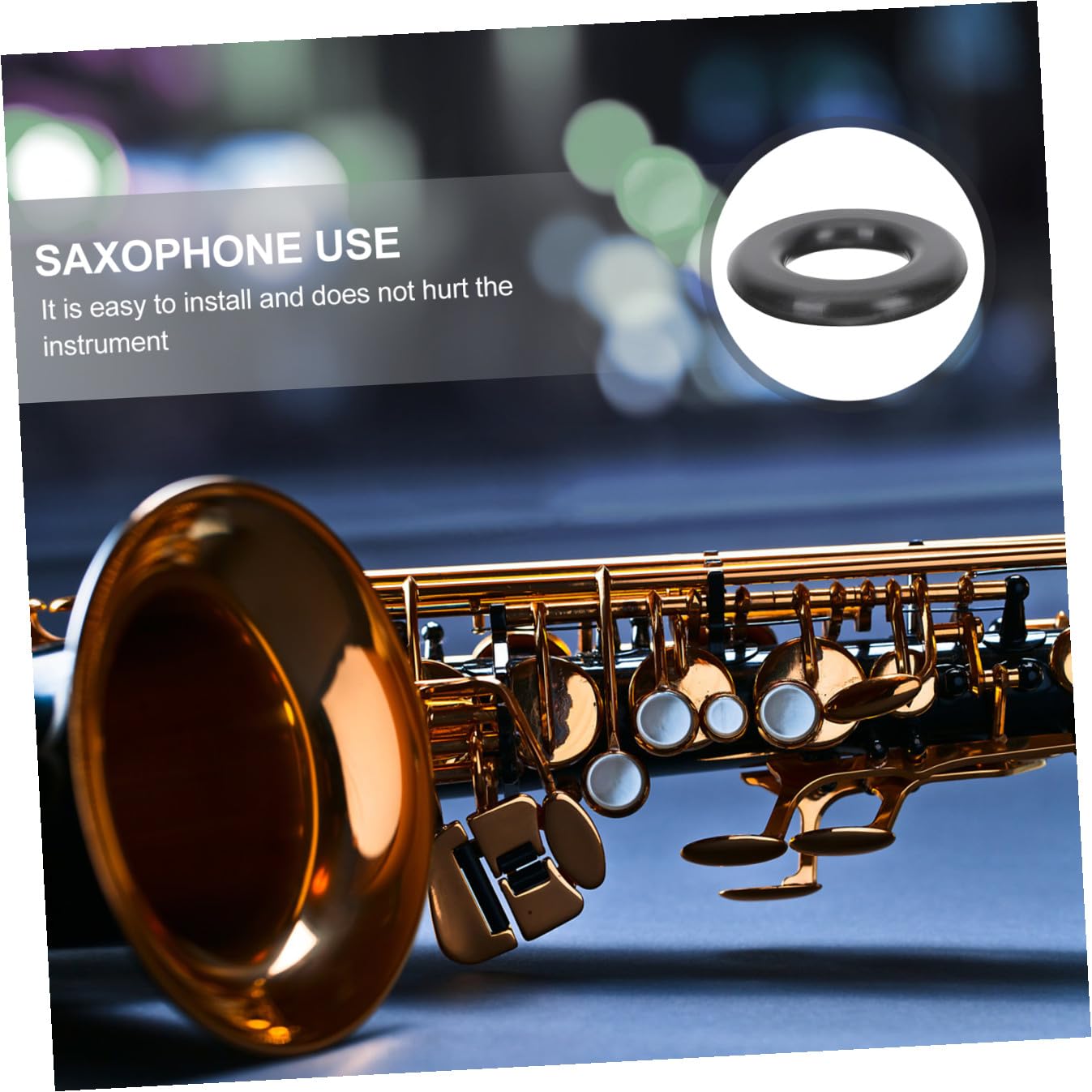 ibasenice 5pièces Silicone Mute Pour Saxophone Ténor Accessoire Pratique De Du Bruit Pour Musiciens Débutants Silencieux Matériau Et Facile à Installer