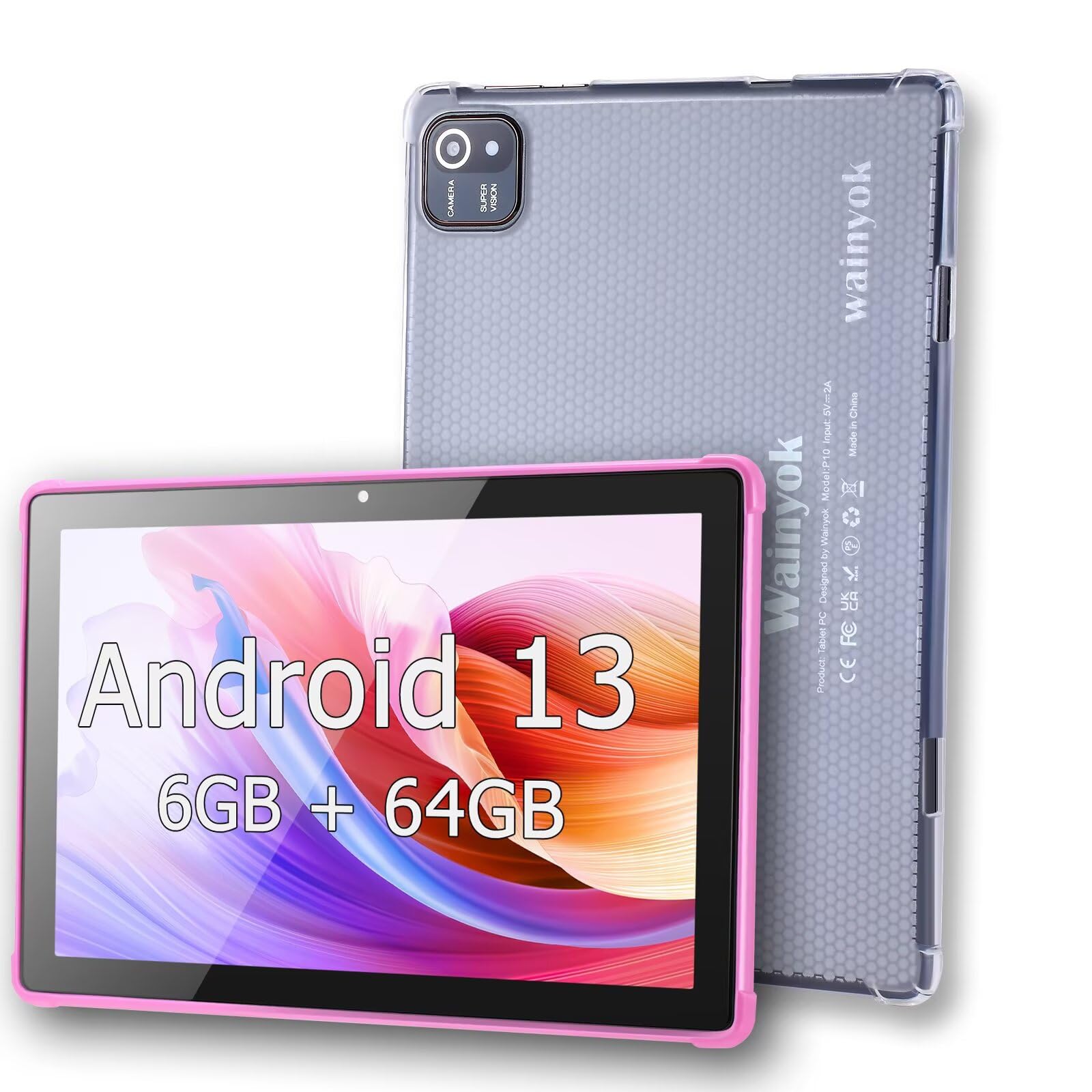 Tablet z systemem Android 10,1 cala z dużą pamięcią / możliwość rozszerzenia 1 TB / 2.0 GHz Octa-Core/Dual Camera (5 MP + 8 MP) / ekran HD IPS / przenośny i lekki różowy