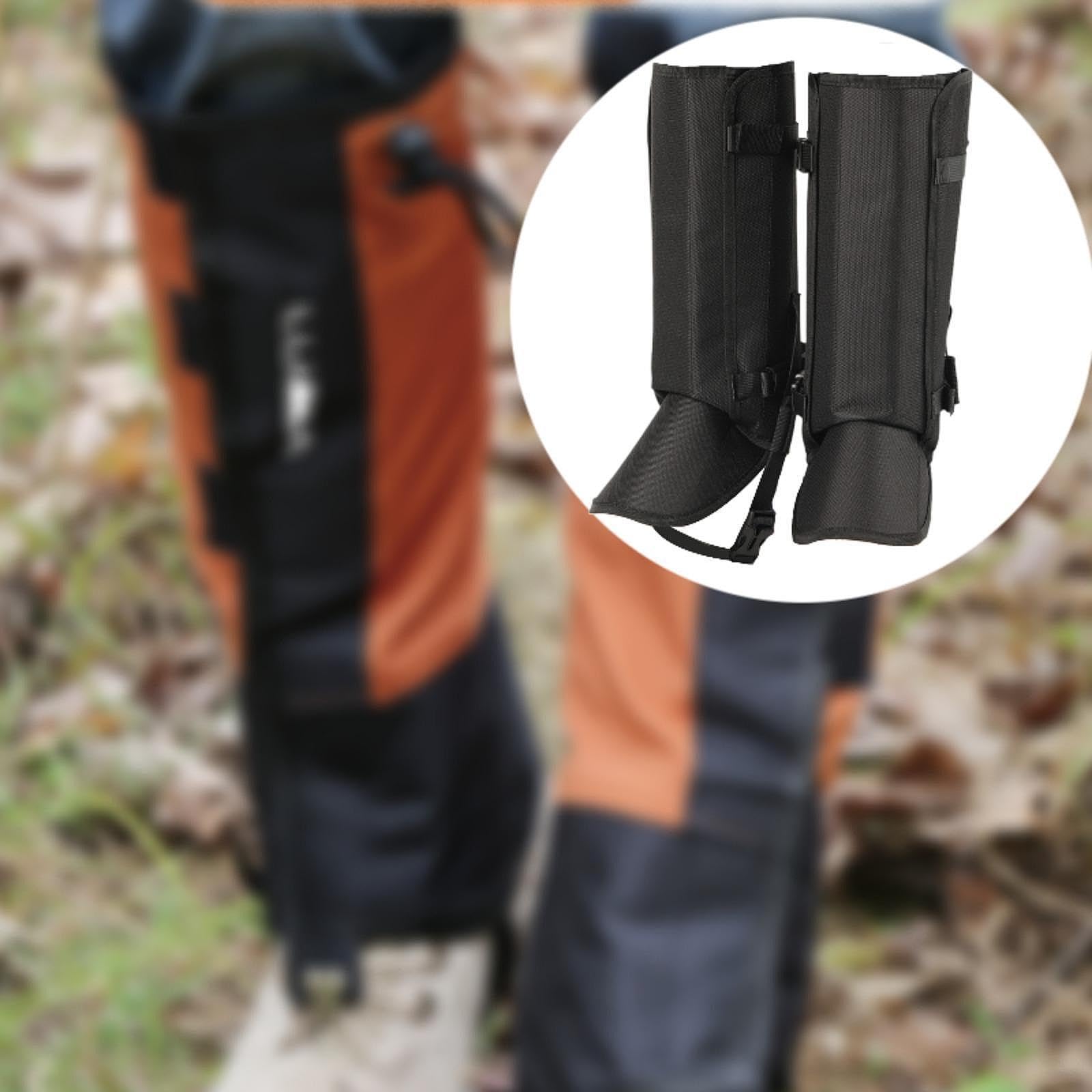 Leg Protectores de Piernas Impermeables Transpirables con Diseño Ajustable Y Tejido Oxford Adecuados para Caminatas Largas Escalada Pesca Trab