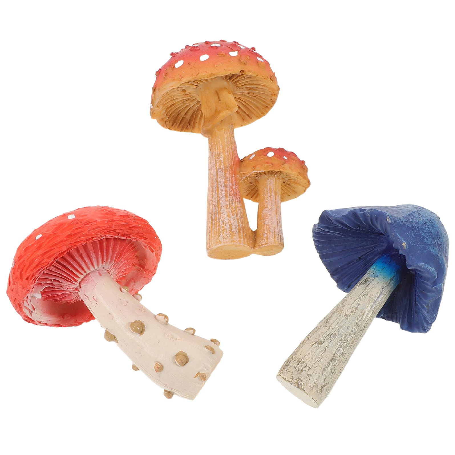 Champignons en résine au design mignon pour un jardin joyeux
