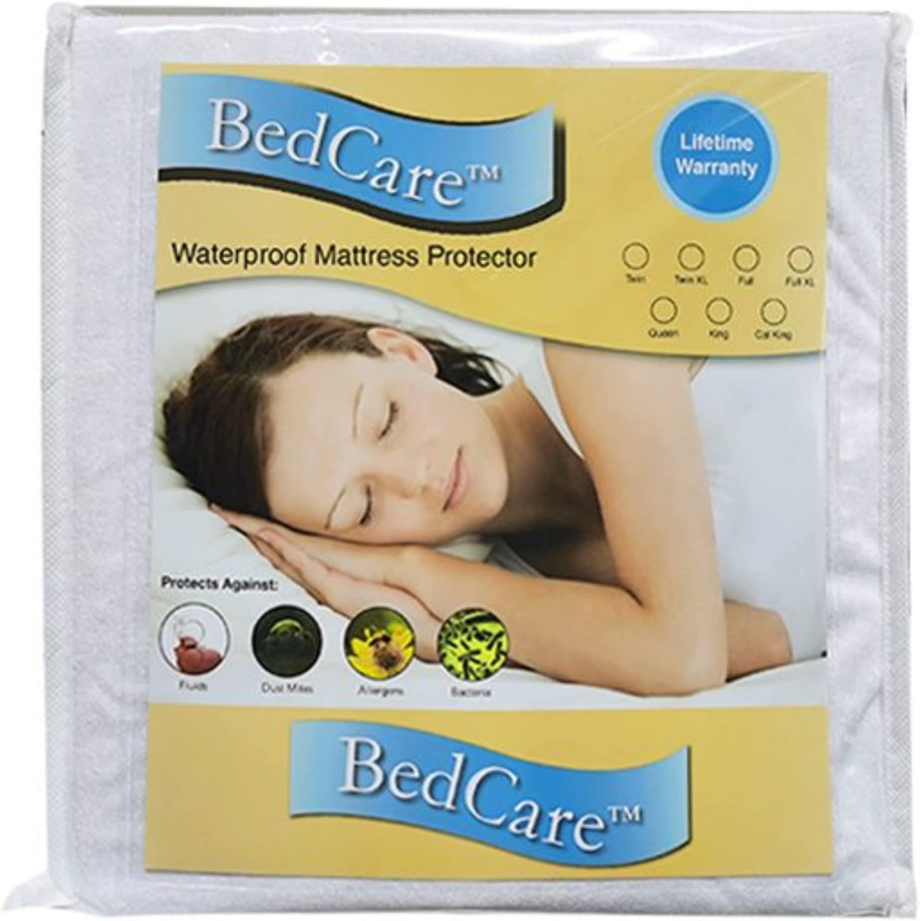 National Allergy BedCare Hypoallergenic Twin XL Mattress Protector Waterproof - Fitted Size 39x80x18 - Washable & Breathable Deep Pockets Bed Cover - Soft Tencel Water Proof Matress Sheet - Latex Free