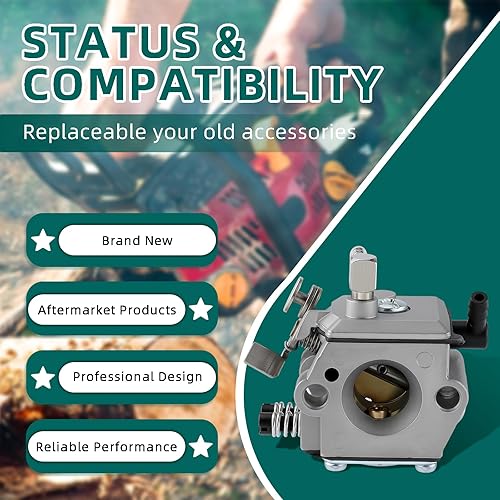 Miniatura 2 de AUTOKAY WT-16B Kits de afinación de carburador para Stihl 028 028AV 028 AV Super Wood Boss Motosierra Sustituye Stihl 1118 120 0600 1118 120 0601,