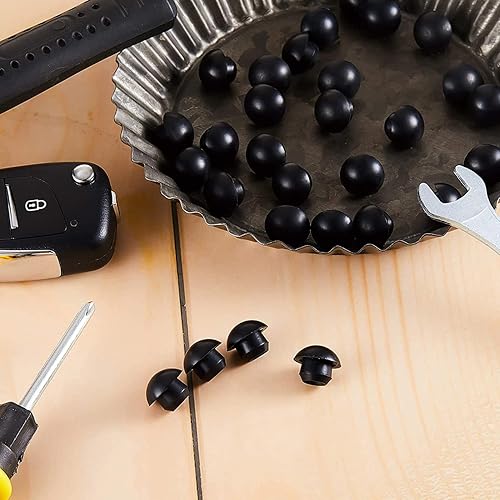 Miniatura 5 de Mikikit Tapones de goma para agujeros, 20 unidades de enchufe de llenado de aceite de goma, tapón de llenado de depósito de aceite de goma, tapones