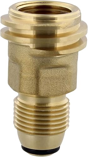 BISupply POL a QCC1 Tipo 1 Adaptador de tanque de propano 1pk LP Conector extremo, adaptador de propano POL convertidor de botella