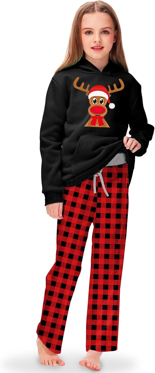 Remimi Girl Boy Plaid Pants Drawstring Summer Casual Loose Bottoms 5-14 Years