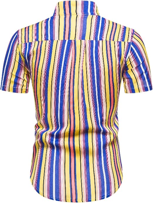Men's Casual Slim fit Stripe Dress 