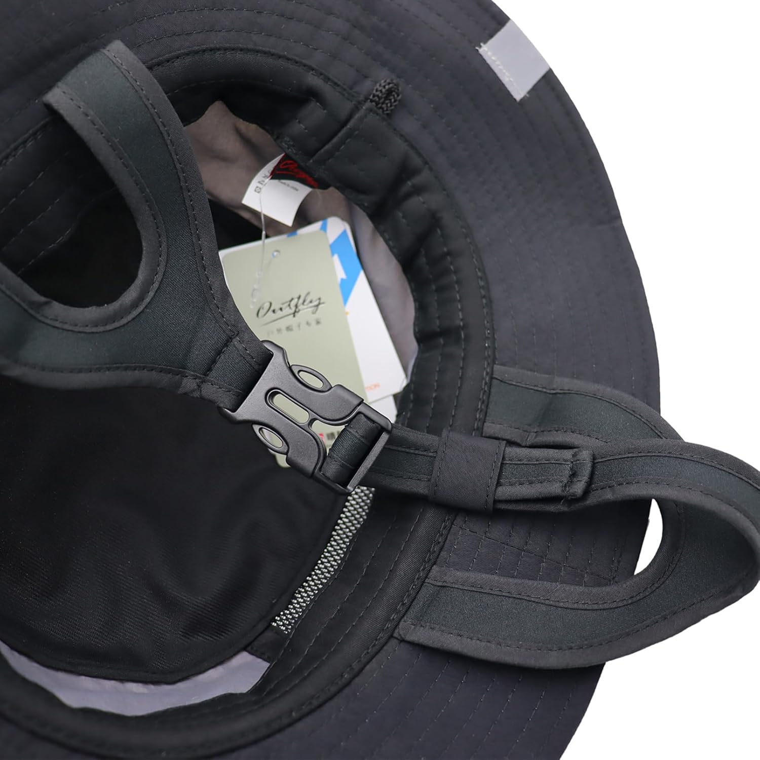 Mens Sun Hat UPF50+ Wide Brim Beach Hat Quick-Dry Outdoors Adjustable Chin Strap Bucket Fishing Hats