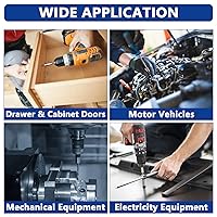 Vista 6 de Kit de surtido de 1152 piezas de tuercas y pernos, tornillos y tuercas Phillips de cabeza pan y arandelas planas M3/M4/M5/M6, juegos de 16 tamaños