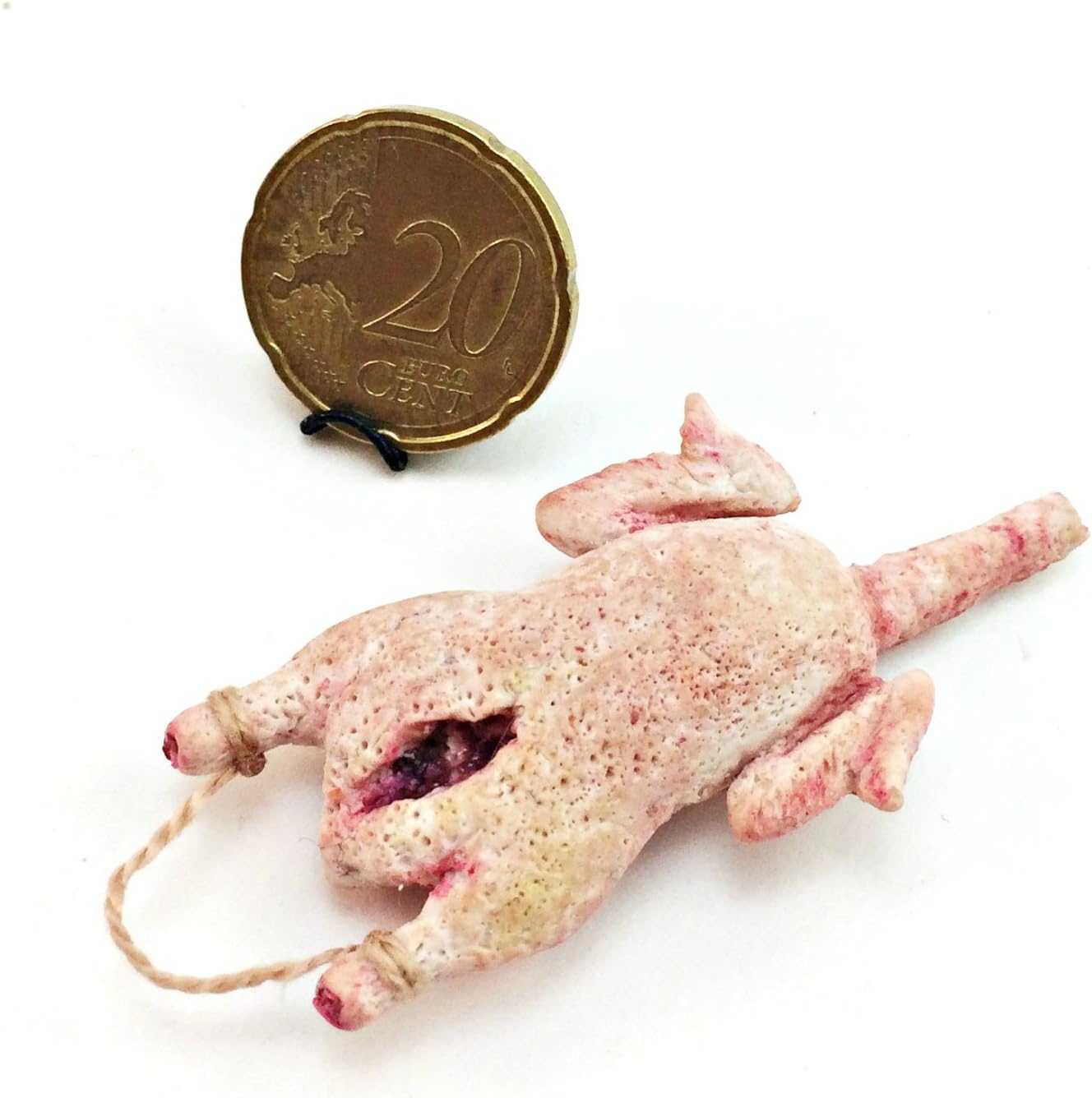 goose,animal carcasses, butcher. Dollhouse miniature 1:12