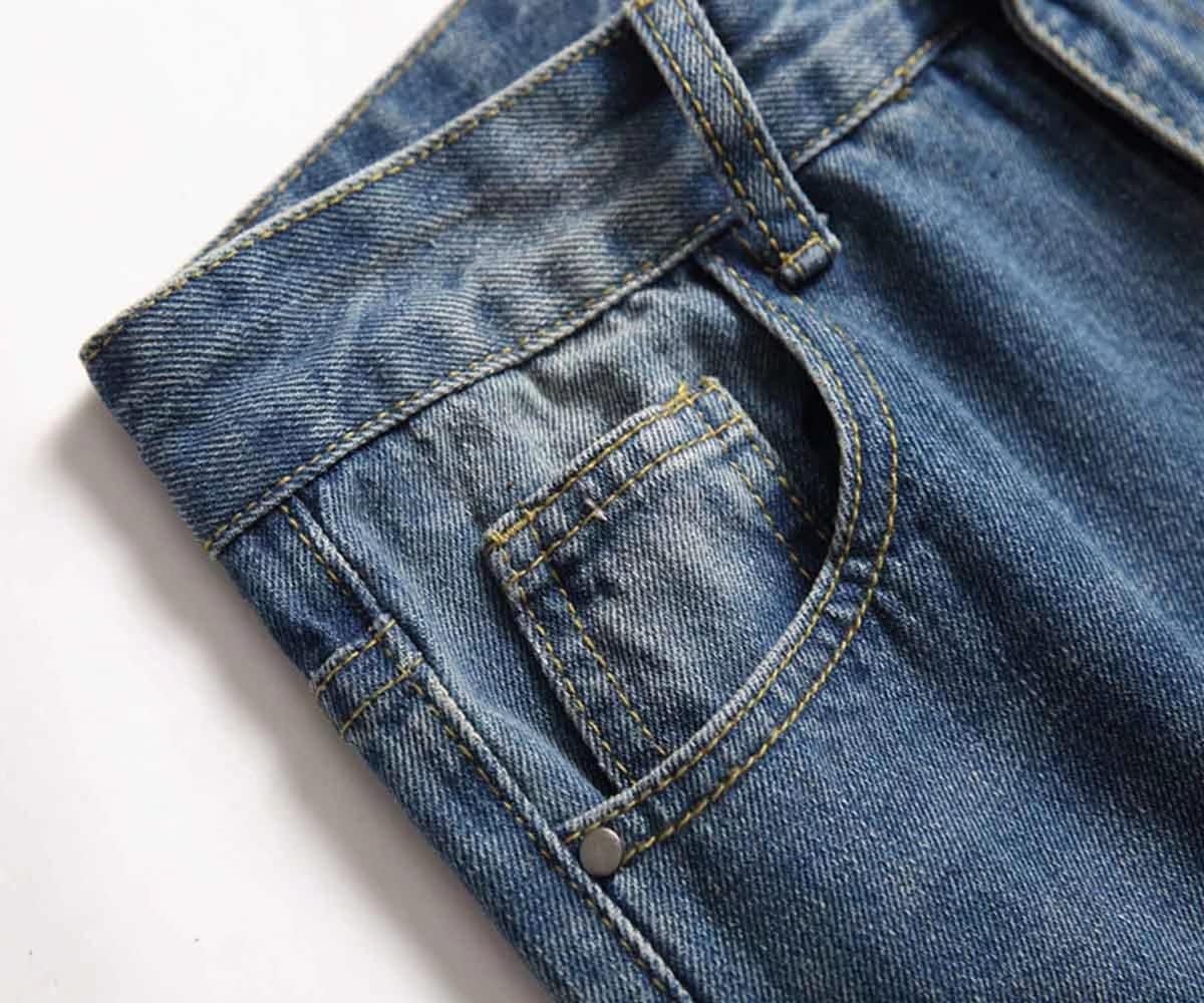 HENGAO Boy's Distressed Ripped Skinny Jeans - Image 4